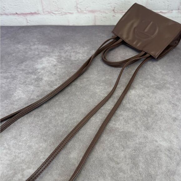 Telfar Vegan Small Chocolate Brown Shoulder Bag - Picture 8 of 11